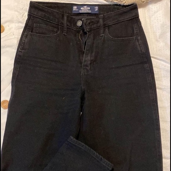 Hollister size 00 black mom jeans - Picture 1 of 3